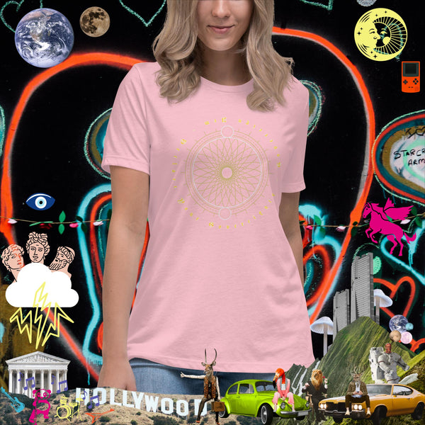 sovereignarm.com Pink / S Sacred Geo V1.1 Women's Relaxed T-Shirt