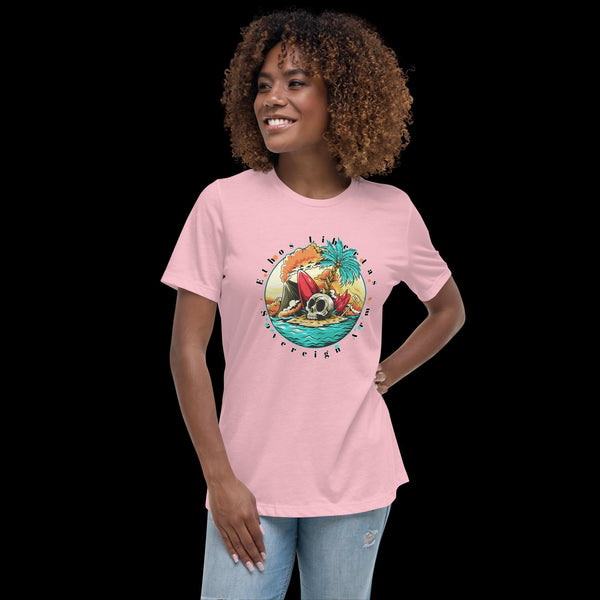 sovereignarm.com Pink / S Surf Art V1.0 Women's Relaxed T-Shirt