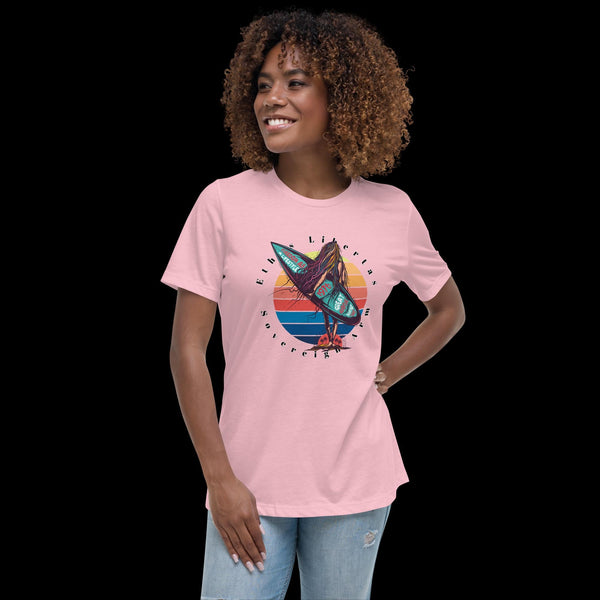 sovereignarm.com Pink / S Surf Art V1.1 Women's Relaxed T-Shirt