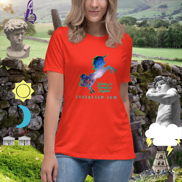 sovereignarm.com Poppy / S Believing in yourself is magickal Women's Relaxed T-Shirt