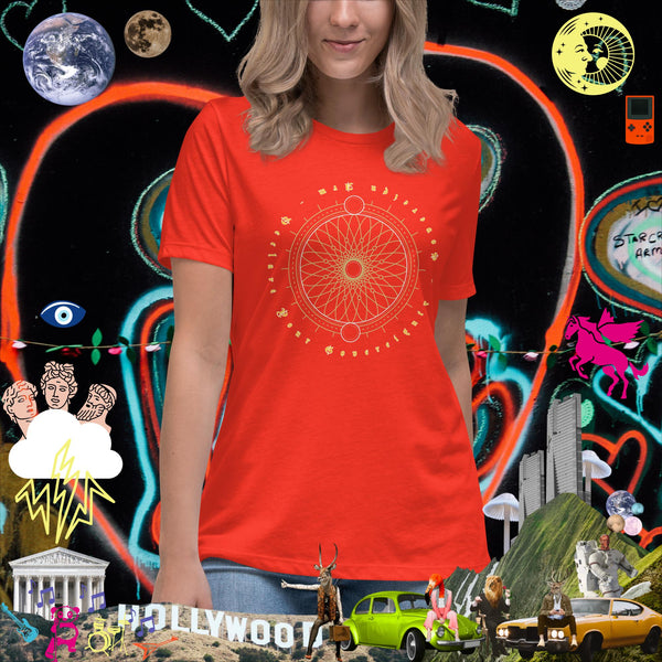 sovereignarm.com Poppy / S Sacred Geo V1.1 Women's Relaxed T-Shirt