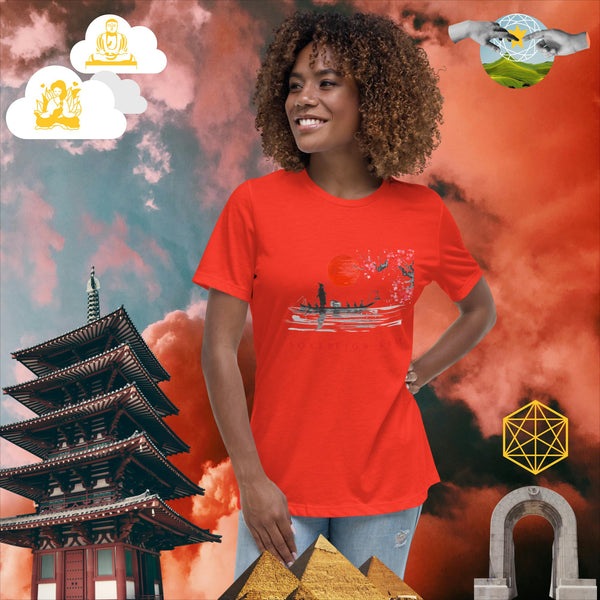 sovereignarm.com Poppy / S Solar Cherry Blossoms v1.1 Women's Relaxed T-Shirt