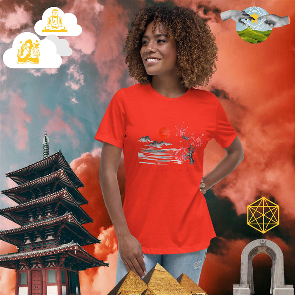 sovereignarm.com Poppy / S Solar Cherry Blossoms v1.3 Women's Relaxed T-Shirt