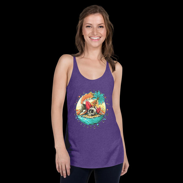 sovereignarm.com Purple Rush / XS Surf Art V1.0 Women's Racerback Tank