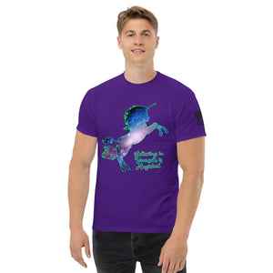 sovereignarm.com Purple / S Believing in Yourself is Magical Men's classic tee