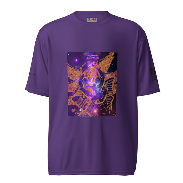 sovereignarm.com Purple / S ERos and Psyche Cosmic Embrace Unisex performance crew neck t-shirt