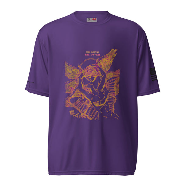 sovereignarm.com Purple / S Eros and Psyche Embrace Unisex performance crew neck t-shirt