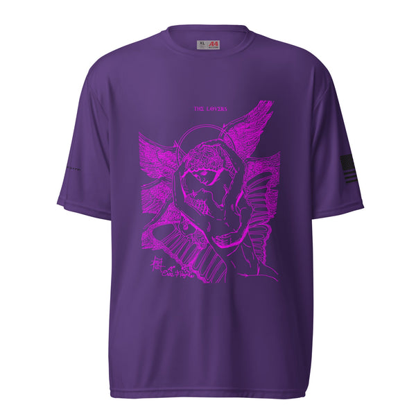 sovereignarm.com Purple / S The Lovers Eros and Psyche Hott Pink!! Unisex performance crew neck t-shirt