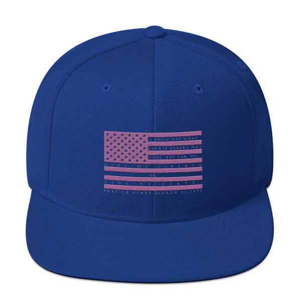 sovereignarm.com Royal Blue Give me Liberty or give me death Hott pink Snapback Hat