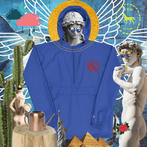 sovereignarm.com Royal Blue / S Sovereign Arm Declare your Sovereignty Embroidered Champion Packable Jacket