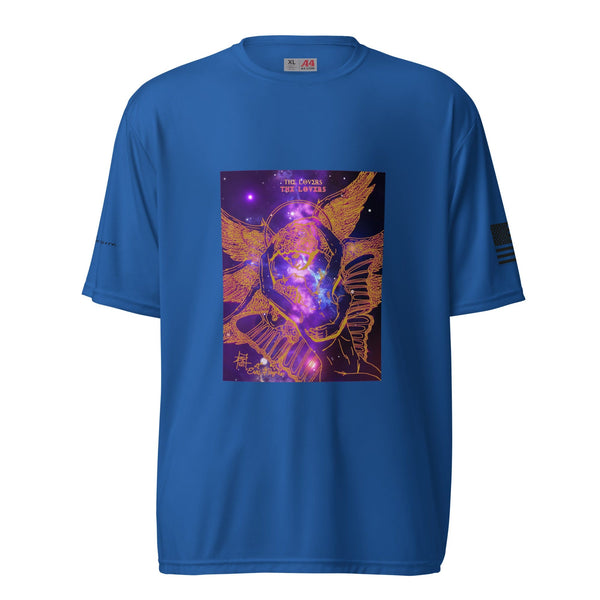 sovereignarm.com Royal / S ERos and Psyche Cosmic Embrace Unisex performance crew neck t-shirt