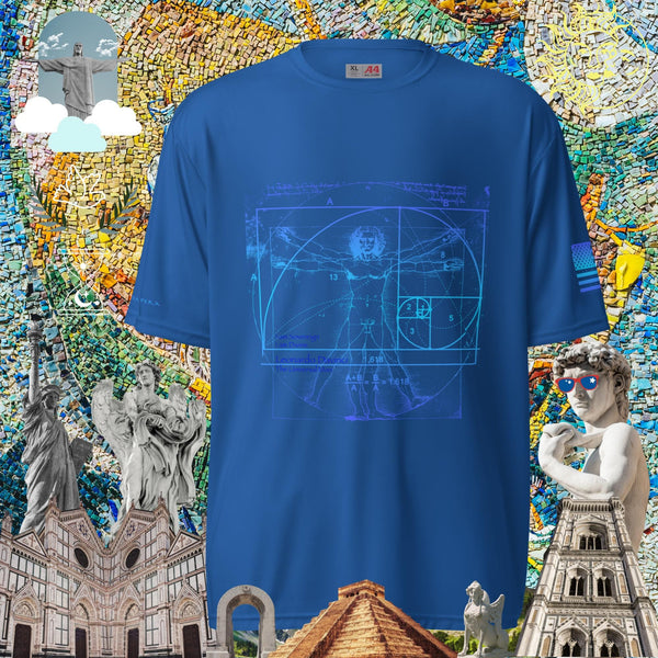 sovereignarm.com Royal / S Hero Leonardo Davinci Universal Man, Unisex performance crew neck t-shirt