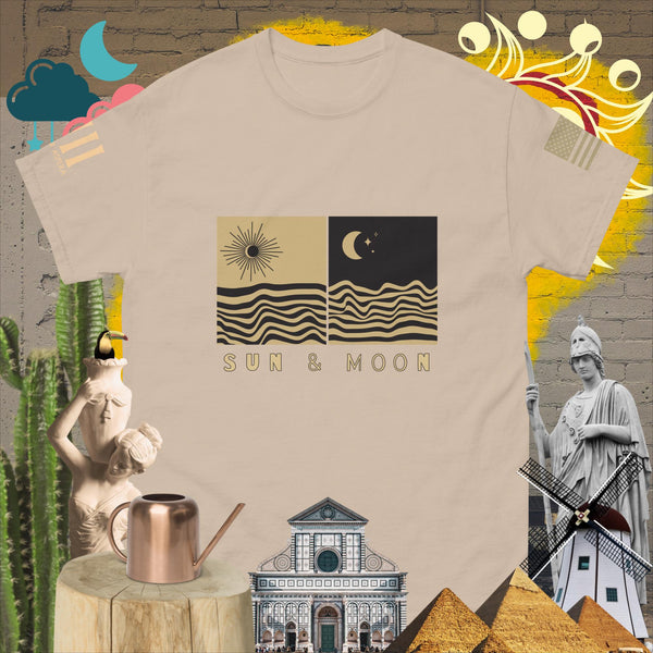 sovereignarm.com Sand / S Sun & Moon Solar Waves Men's classic tee