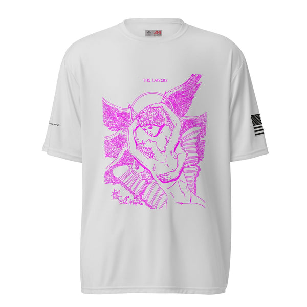 sovereignarm.com Silver / S The Lovers Eros and Psyche Hott Pink!! Unisex performance crew neck t-shirt