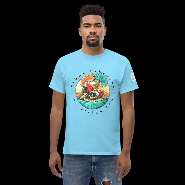 sovereignarm.com Sky / S Surf Art V1.0 Ethos Libertas Men's classic tee