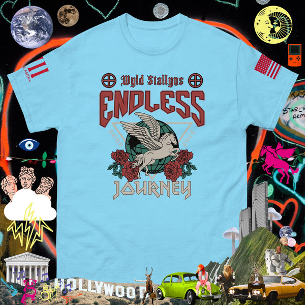 sovereignarm.com Sky / S Wylde Stallyns Endless Journey Men's classic tee