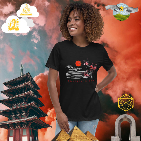 sovereignarm.com Solar Cherry Blossoms v1.3 Women's Relaxed T-Shirt