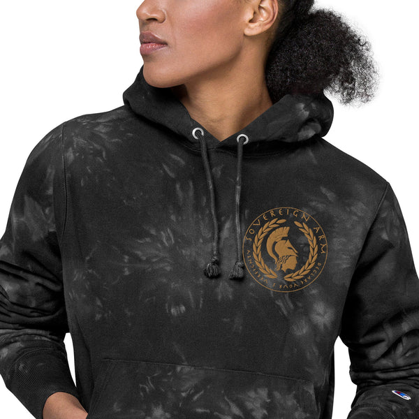 sovereignarm.com Sovereign Arm Seal Unisex Champion tie-dye hoodie