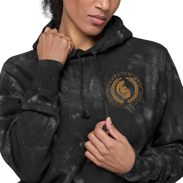 sovereignarm.com Sovereign Arm Seal Unisex Champion tie-dye hoodie