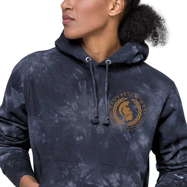 sovereignarm.com Sovereign Arm Seal Unisex Champion tie-dye hoodie