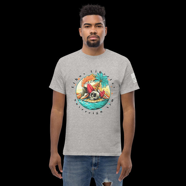 sovereignarm.com Sport Grey / S Surf Art V1.0 Ethos Libertas Men's classic tee