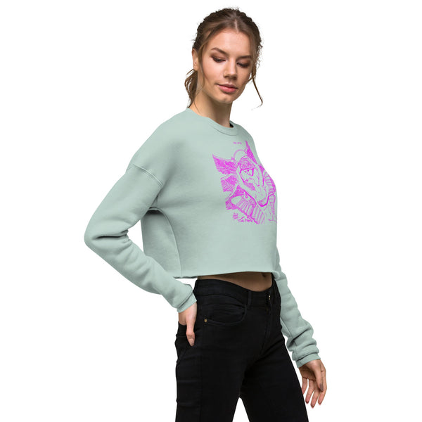 sovereignarm.com The Lovers, Eros and Psyche Crop Sweatshirt