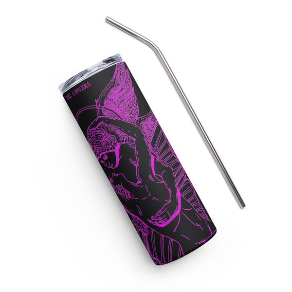 sovereignarm.com The Lovers Eros and Psyche Hott Pink Stainless steel tumbler