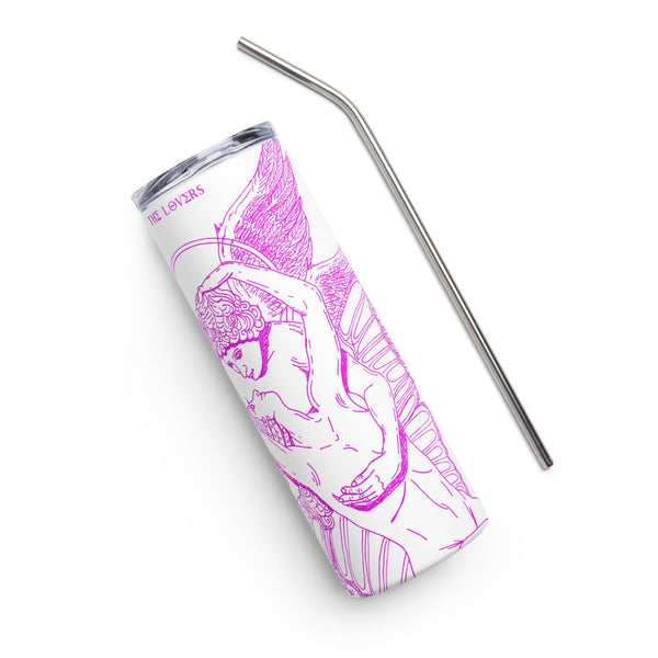 sovereignarm.com The Lovers Eros and Psyche Hott Pink Stainless steel tumbler