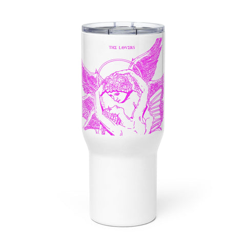 sovereignarm.com The Lovers, Eros and Psyche Hott Pink Travel mug with a handle