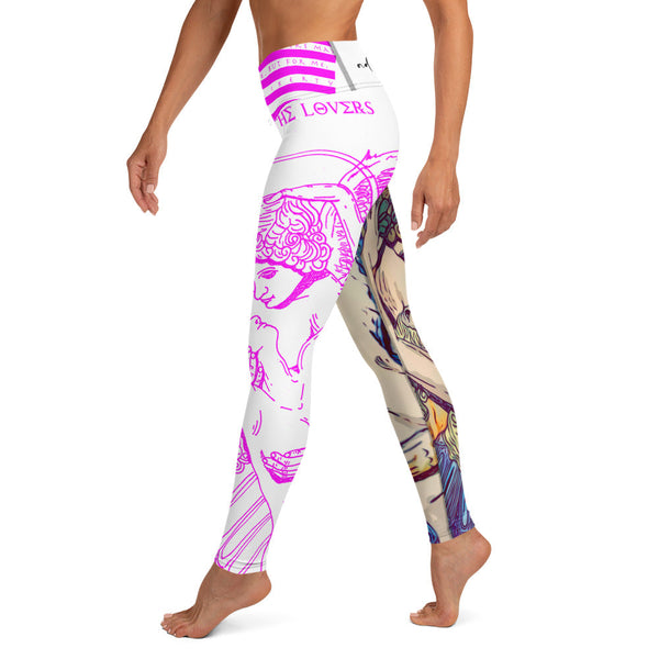 sovereignarm.com The Lovers, Eros and Psyche Valentine Yoga Leggings