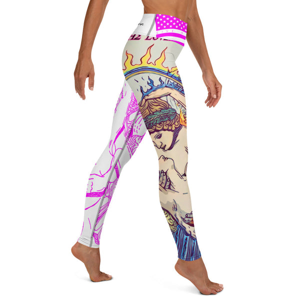 sovereignarm.com The Lovers, Eros and Psyche Valentine Yoga Leggings