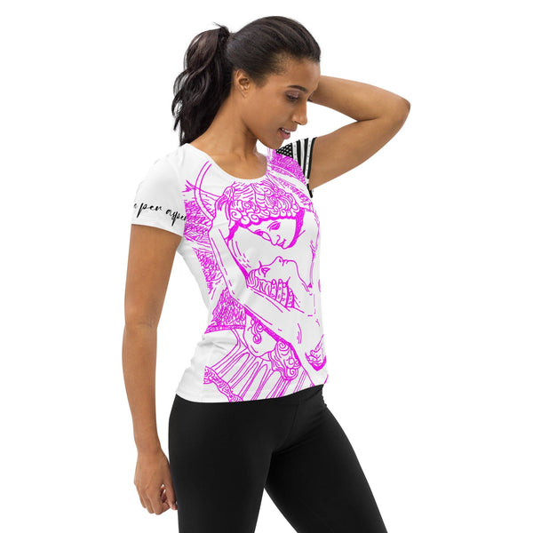 sovereignarm.com The Lovers Eros Psyche All-Over Print Women's Athletic T-shirt