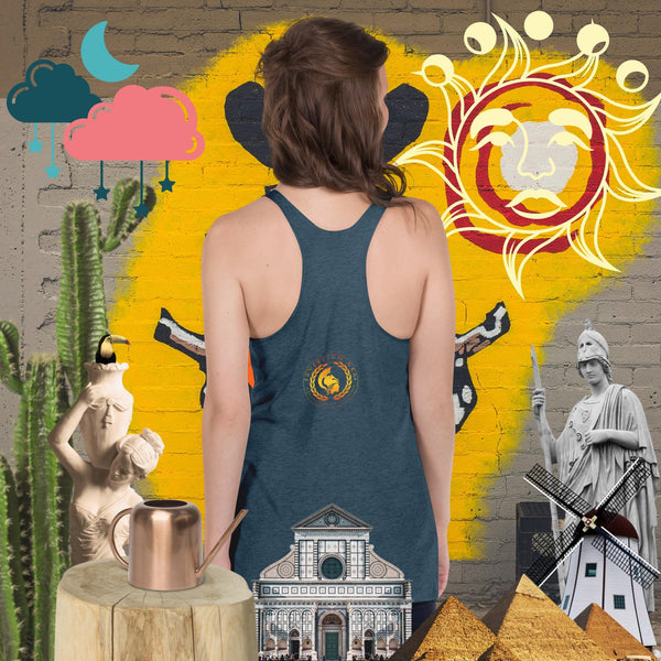 sovereignarm.com Triple moon Goddess, Women's Racerback Tank