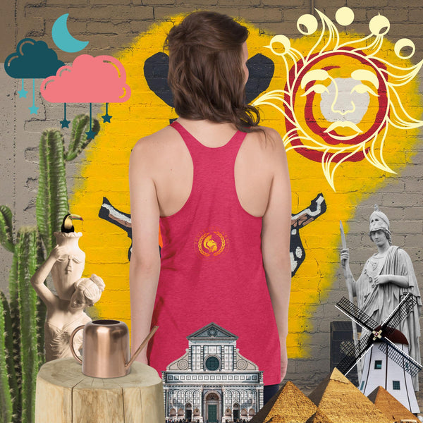 sovereignarm.com Triple moon Goddess, Women's Racerback Tank