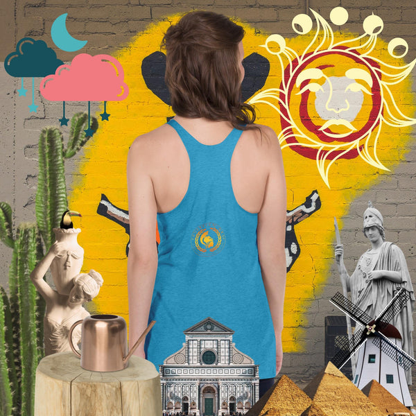 sovereignarm.com Triple moon Goddess, Women's Racerback Tank