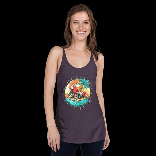 sovereignarm.com Vintage Purple / XS Surf Art V1.0 Women's Racerback Tank