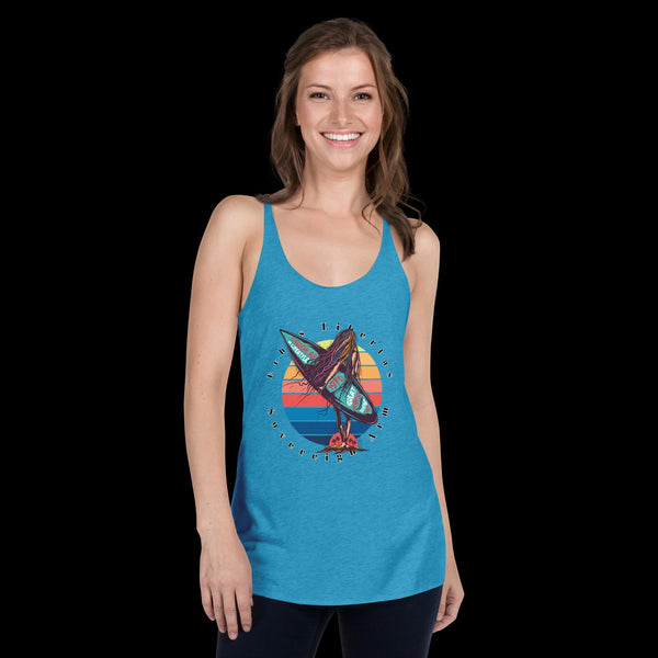 sovereignarm.com Vintage Turquoise / XS Surf Art V1.2 Women's Racerback Tank