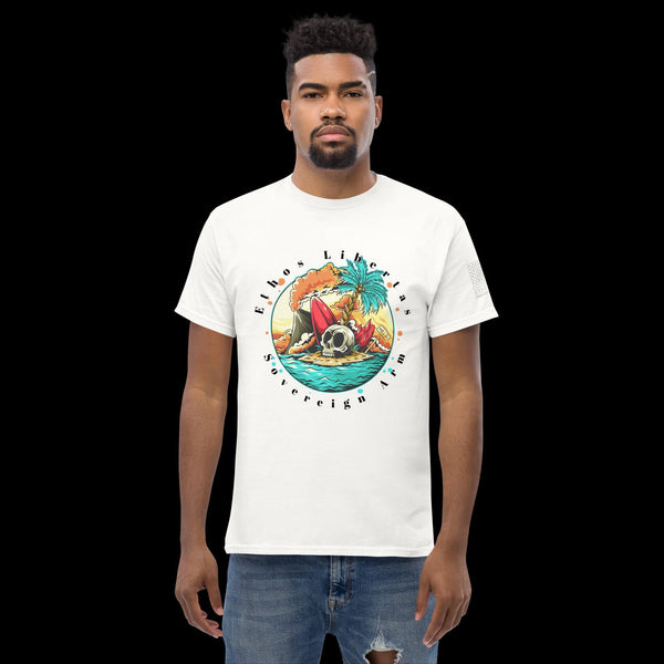 sovereignarm.com White / S Surf Art V1.0 Ethos Libertas Men's classic tee