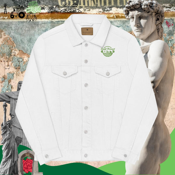 sovereignarm.com White / S Swift Harvest, Unisex denim jacket