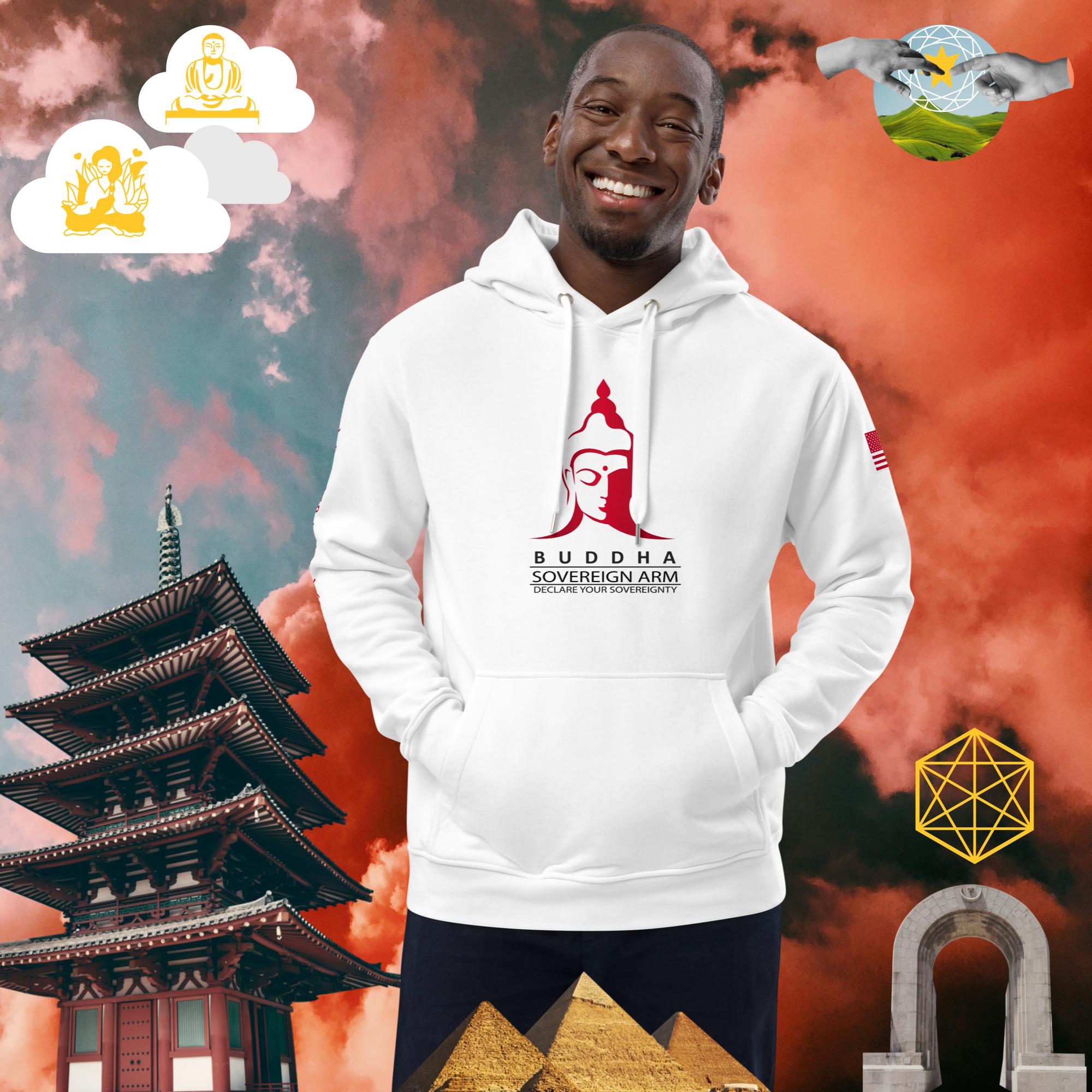 sovereignarm.com XS Hero Buddha Premium eco hoodie