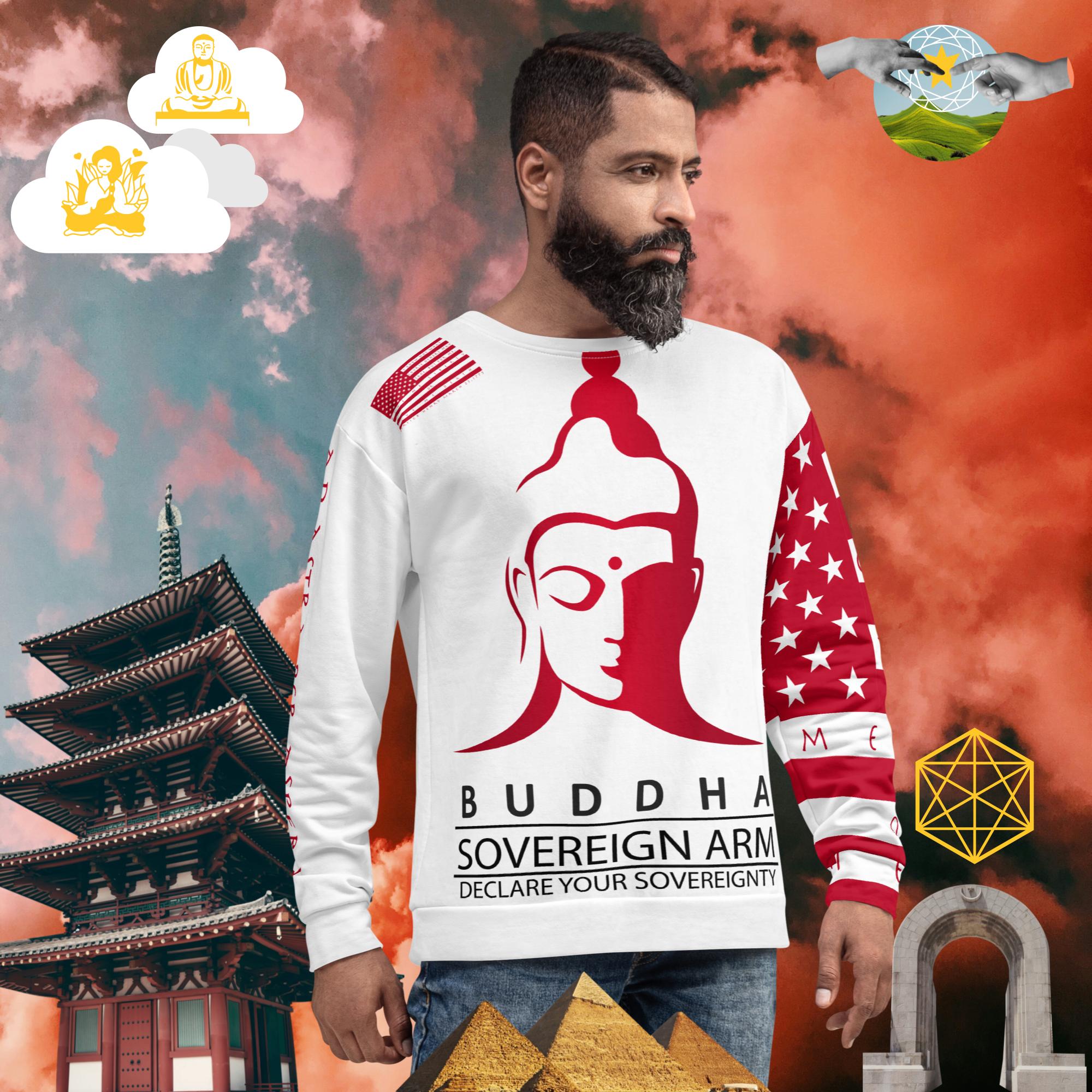 sovereignarm.com XS Hero, Buddha Unisex Sweatshirt