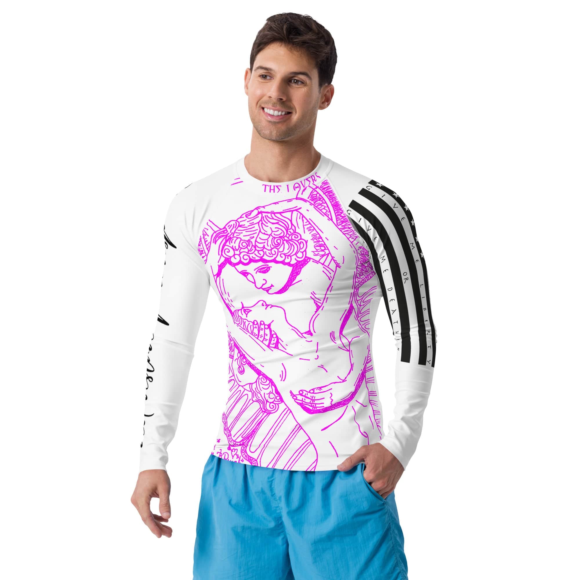 sovereignarm.com XS The Lover, Eros and Psyche Men's Rash Guard