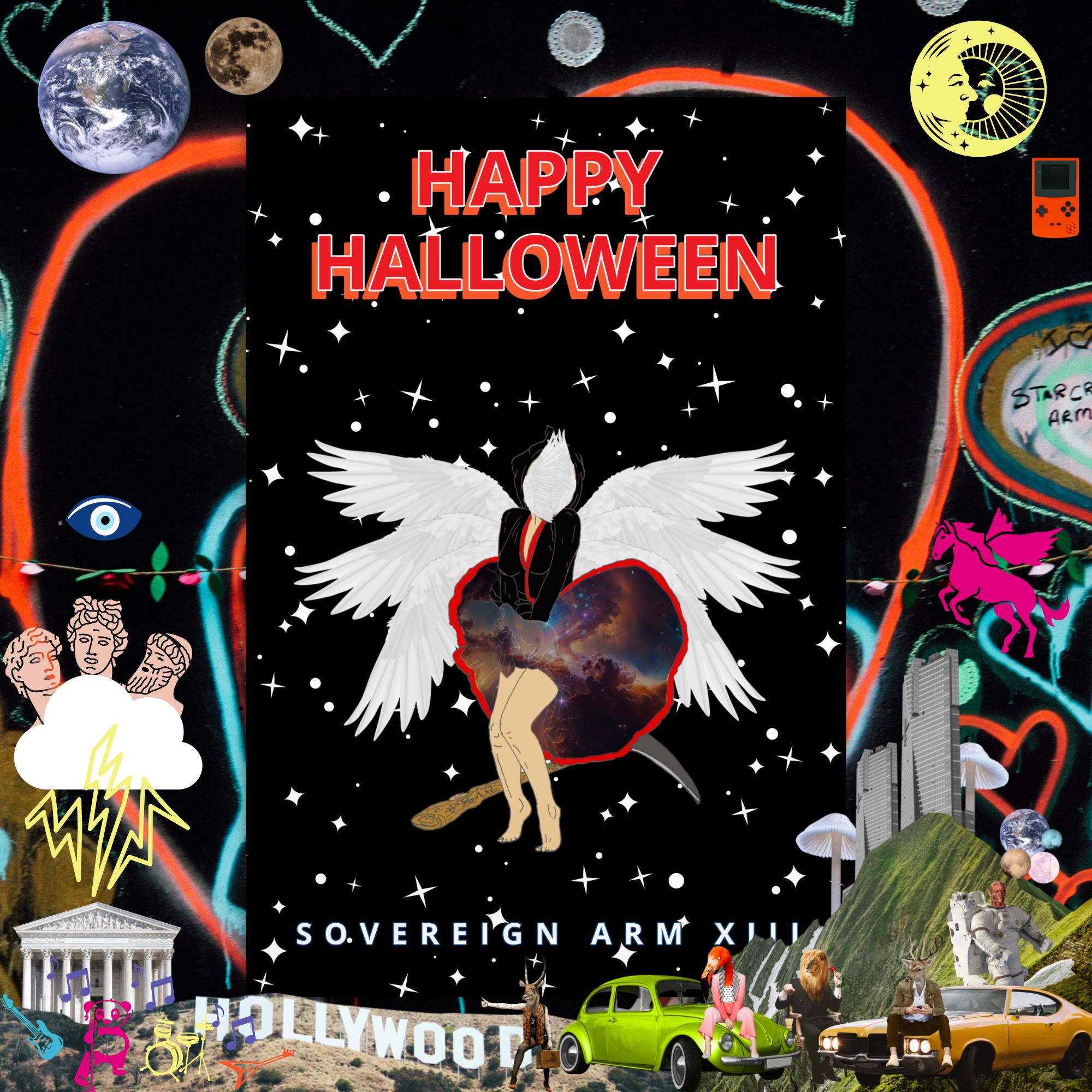 Happy Halloween Grim Faerie tail Standard Postcard