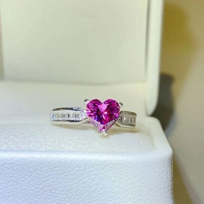 Trendsi Eros and Psyche Valentines 1 Carat Moissanite 925 Sterling Silver Ring