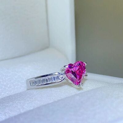 Trendsi Eros and Psyche Valentines 1 Carat Moissanite 925 Sterling Silver Ring