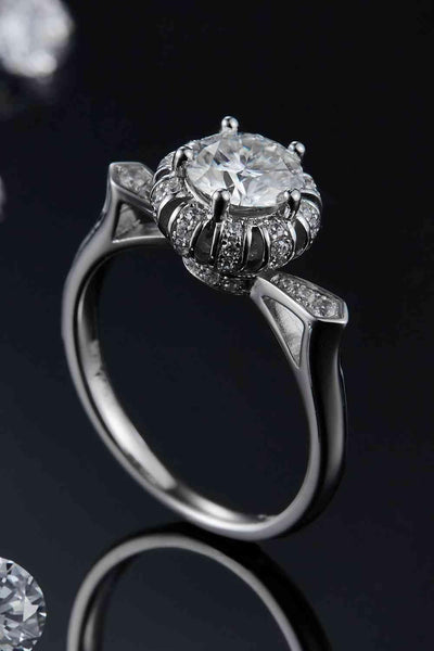 Trendsi Eros and Psyche Valentines 1 Carat Moissanite 925 Sterling Silver Ring