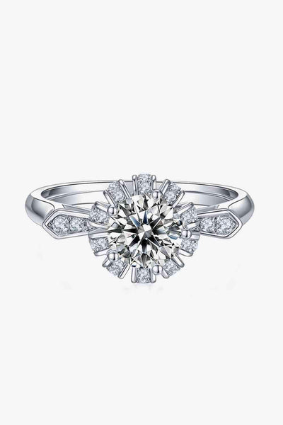 Trendsi Eros and Psyche Valentines 1 Carat Moissanite 925 Sterling Silver Ring