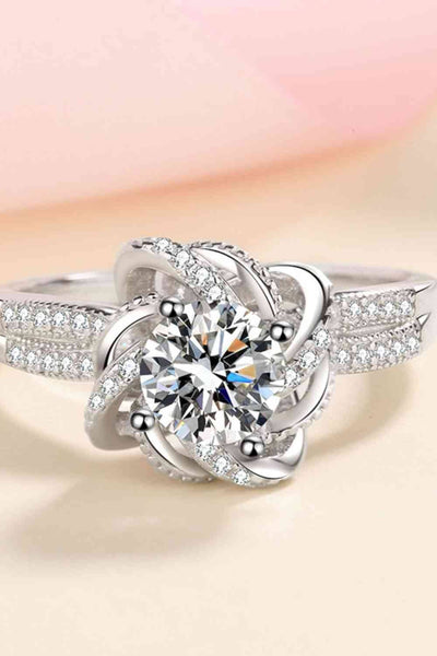 Trendsi Eros and Psyche Valentines 1 Carat Moissanite 925 Sterling Silver Ring