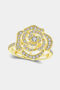 Trendsi Eros and Psyche Valentines Gold / 5 Moissanite Flower Shape Ring