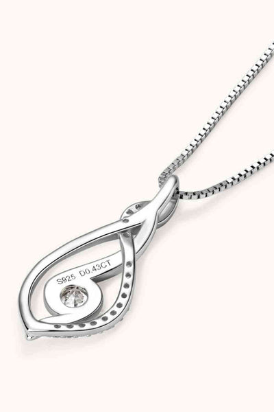 Trendsi Eros and Psyche Valentines Moissanite 925 Sterling Silver Necklace